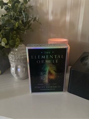 The Elemental Oracle Deck - Stacey Demarco - Black with Holographic Accents